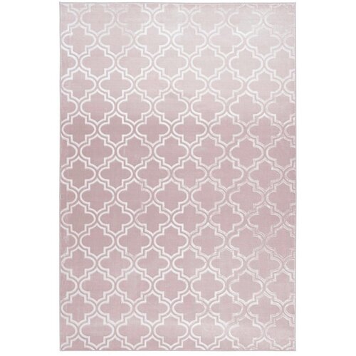 Kayoom RAVNO TKANA PREPROGA Monroe 100 Rosa 120/170 cm taftano roza Cene
