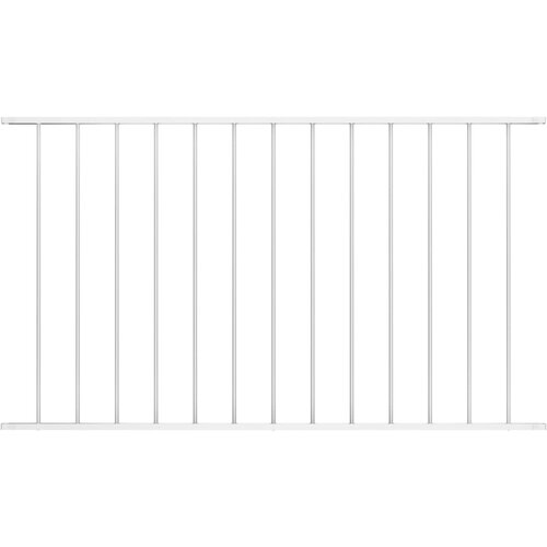 vidaXL Panel za ogradu od čelika obloženog prahom 1 7 x 1 m bijeli Cijene