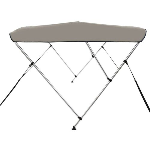 VidaXL Tenda bimini s 3 luka siva 184 x 189 x 135 cm Slike