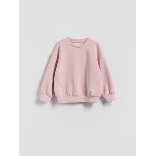 Reserved Jednostavna bluza od modala - pastelnoružičasto Cijene