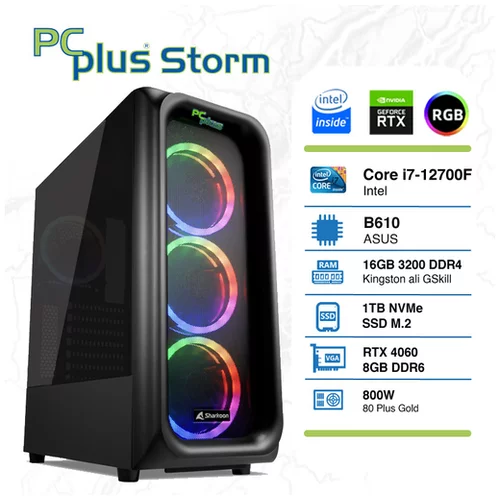 PCPLUS Storm i7-12700f 16gb 1tb nvme ssd geforce rtx 4060 dd