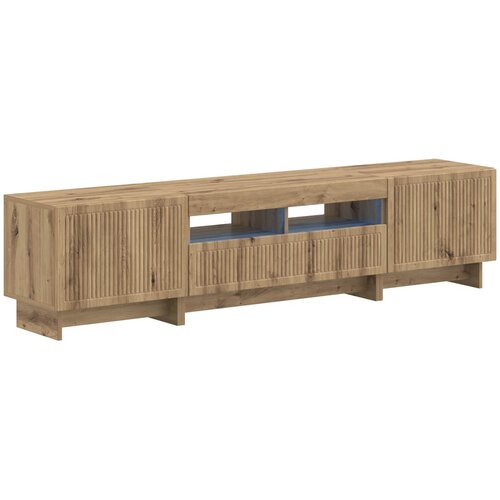  5-dijelni LED TV ormarić Hrast artisan Konstruirano drvo Slike