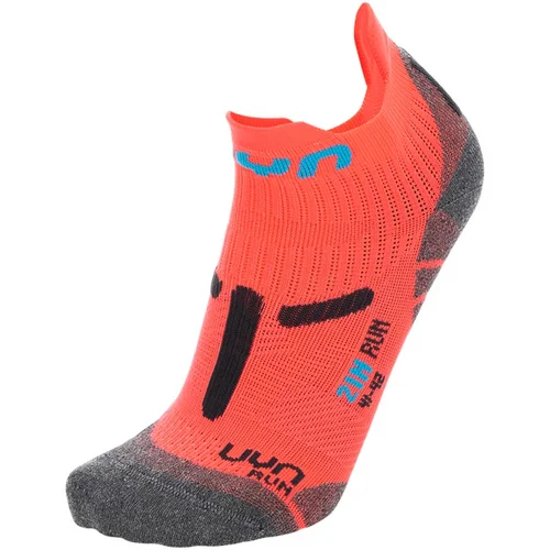 UYN Dámské ponožky RUN 2IN SOCKS Coral Fluo/Anthracite