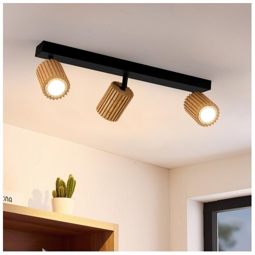  Brilagi - Spot svetiljka MODERN WOOD 3xGU10/8W/230V drvo/crna Cene