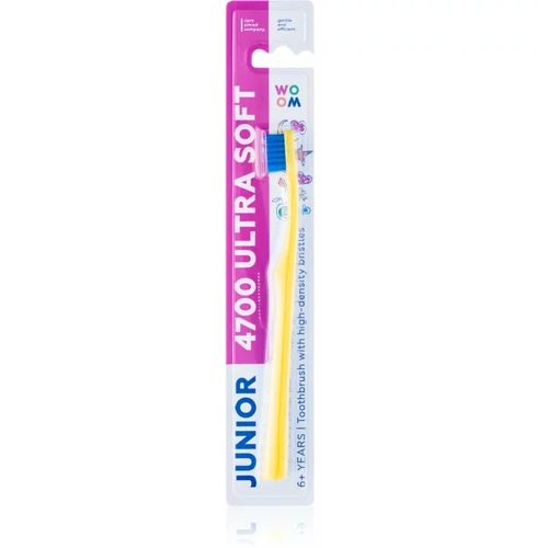 WOOM Toothbrush Junior 4700 Ultra Soft četkica za zube za djecu do 6 godina ultra soft 1 kom