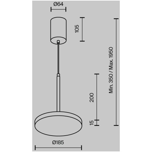 MAYTONI P076PL-L12W3K-BS - led luster na sajli plato LED/12W/230V 3000K zlatna Slike