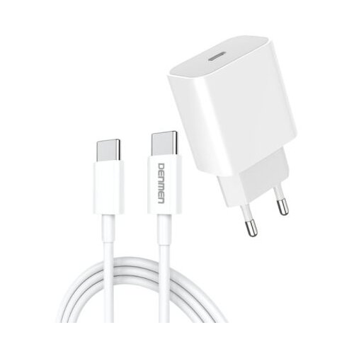 Denmen Omrežni polnilec USB-C v USB-C 3.6A 20W 3600mA Slike