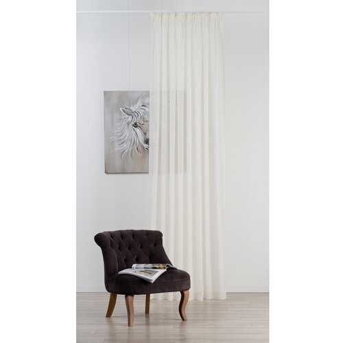 Mendola Fabrics Krem prozirna zavjesa od voila 140x245 cm Sable Crush – Cijene