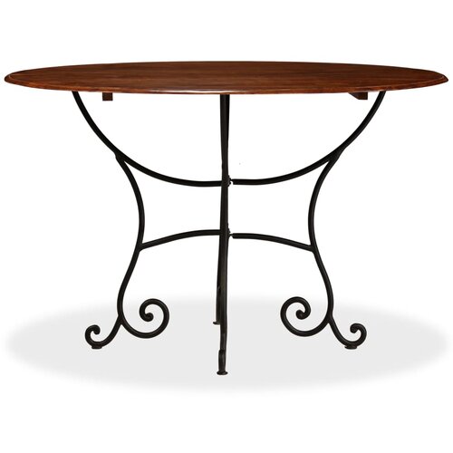 Maison Chic Jedilna miza - Kuhinjska miza - Jedilni stol trden akacijev les z medenim premazom 120x76 cm, (21715322) Cene