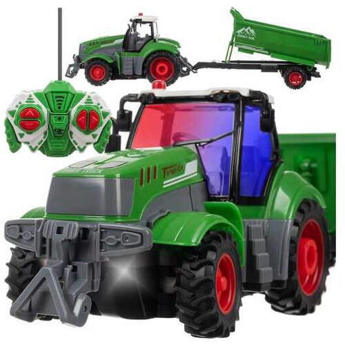 Kruzzel aku. USB traktor in prikolica na daljinsko vodenje 39cm LED 00024850 Cene
