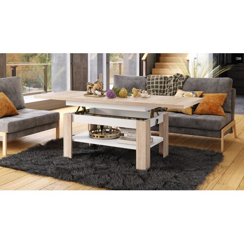 Wauhouse modularni sto rio sonoma hrast/bela Slike