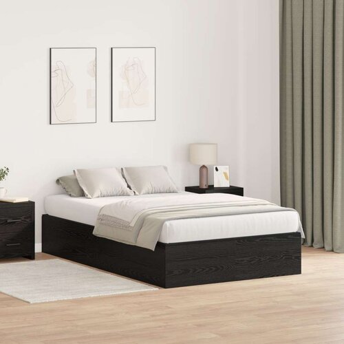  Krevet za pohranu Crna hrast 120x200 cm Slike