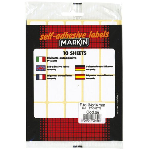 NALEPKE SLEP 34X14MM PK10L MARKIN 10026 BLISTER Slike