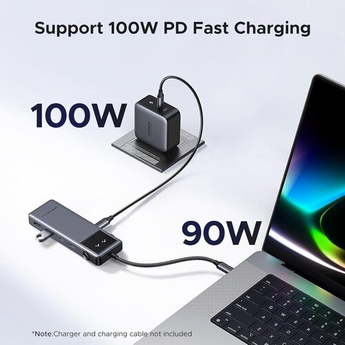 Ugreen Uno 6v1 USB-C hub s 10Gbps USB-C i USB-A te 4K@60Hz HDMI izlazi Slike