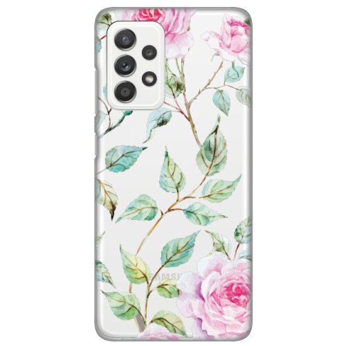 maska silikonska print skin za samsung A525F/A526B/A528B galaxy A52 4G/A52 5G/A52s 5G roses pattern Slike