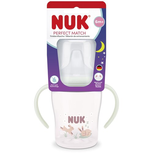 Nuk ča&amp;scaron;ica Perfect Match Learner GITD, 150ml sort Slike