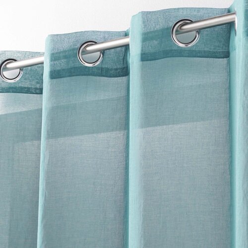 Douceur d int&amp;eacute;rieur Turkizna prosojna zavesa 140x280 cm Telma &amp;ndash; Slike