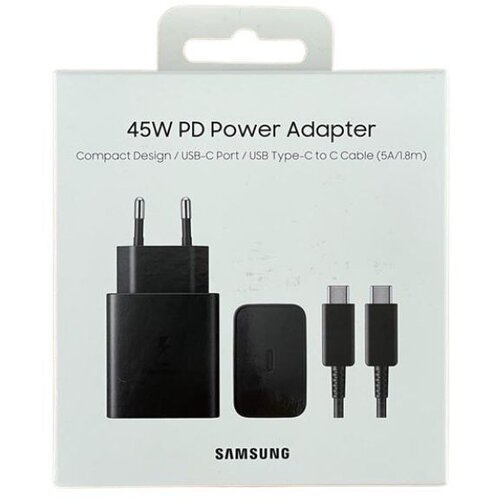  Kucni punjac Samsung Original 45W Super Fast USB-C + kabal type C (1.8m) crni T4510 Cijene