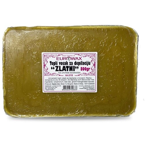 Eurowax Topli vosak za depilaciju, Zlatni, 800g Cene
