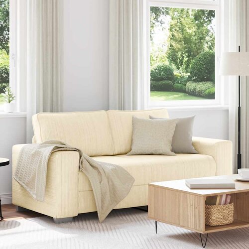  Dvosjed krem boje 180x77x82 cm korduro tkanina Cijene
