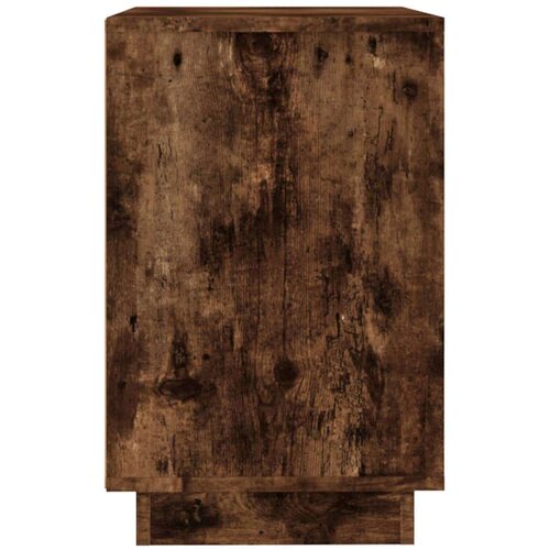  Komoda dimljeni hrast 102x35x55 cm inženirski les Slike
