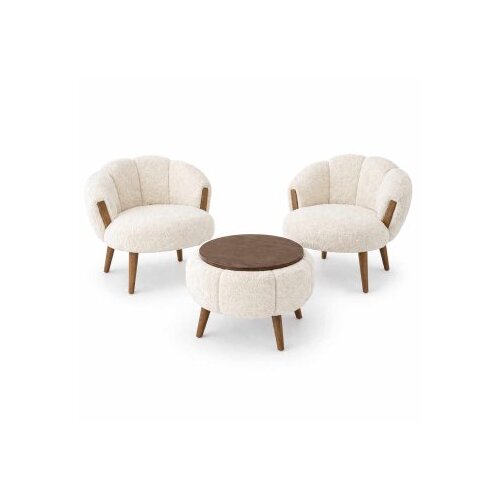 Atelier Del Sofa fotelje i klub stočić star cream Slike