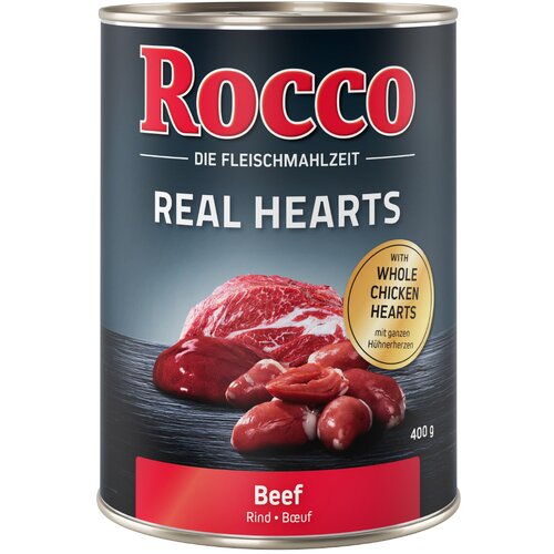 Rocco Poskusna ponudba: Real Hearts govedina 1 x 400 g - Govedina s piščančjimi srci Cene