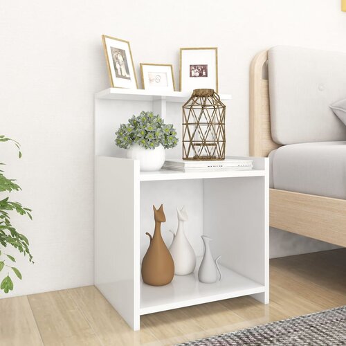  Noćni ormarići 2 kom bijeli 40 x 35 x 60 cm konstruirano drvo Cijene