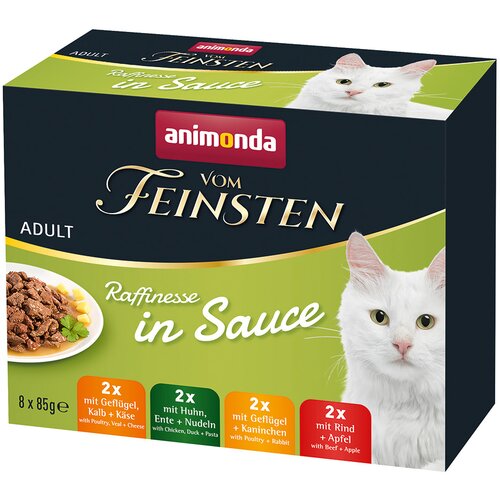 Animonda vom Feinsten Adult Raffinesse u umaku - mje&amp;scaron;ovito pakiranje &amp;ndash; 8 x 85 g Slike