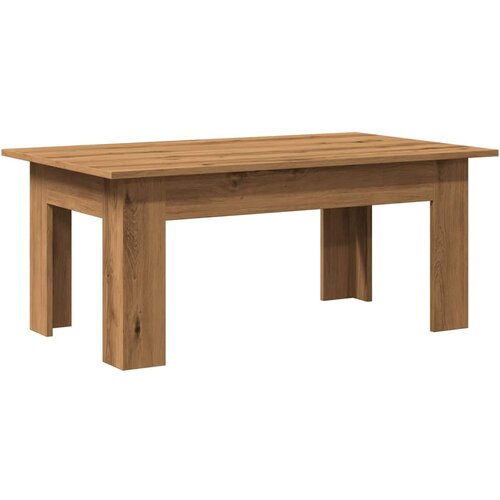 Maison Chic Klubska mizica - kavna mizica - Nizka mizica artisan hrast 100x60x42 cm inženirski les, (21754062) Cene