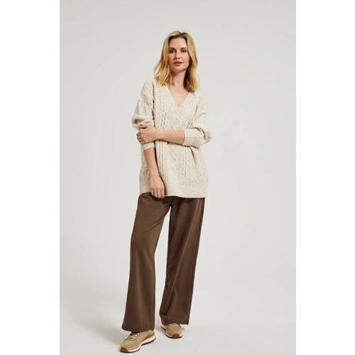 Marisse Women's Sweater Z-Sw-4536 L.Beige Mel Cene