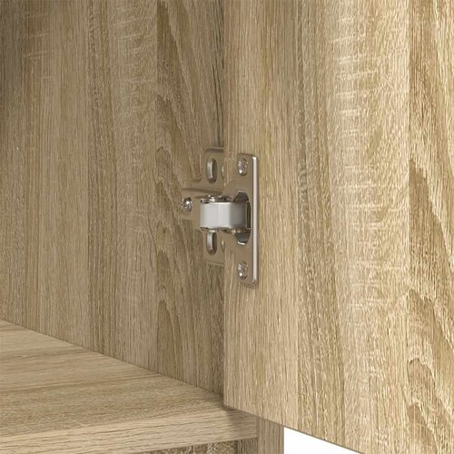  Komoda s ladicama i vratima sonoma hrast 73x31x90 cm Slike