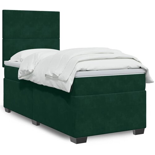 Box spring krevet s madracem tamnozeleni 80 x 200 cm bar&scaron;unasti Cijene