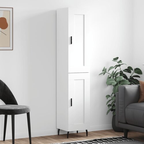 vidaXL Visoka komoda bijeli 34,5x34x180 cm od konstruiranog drva Cijene
