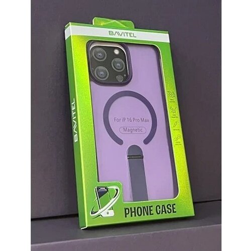  IPhone 16 Pro Max Bavitel MagSafe sa naslonom ljubičasta Slike