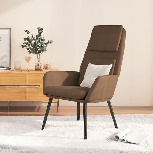 The Living Store Stol za sproščanje rjavo blago - Stol Za Sproščanje, (21420399) Cene