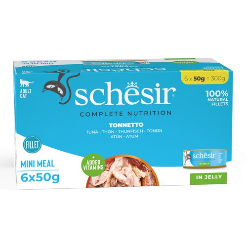 Schesir Complete Nutrition fileti u želeu 6 x 50 g -Tuna Slike