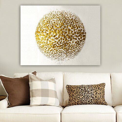  Dekorativna slika 702748237_70100, 70x100 cm, Bijelo-zlatna Cene
