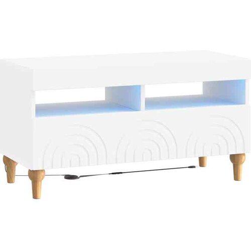 vidaXL LED TV kabinet ALKMAAR 81 x 35 x 43 cm Bijela Konstruirano drvo - Bijela Cene