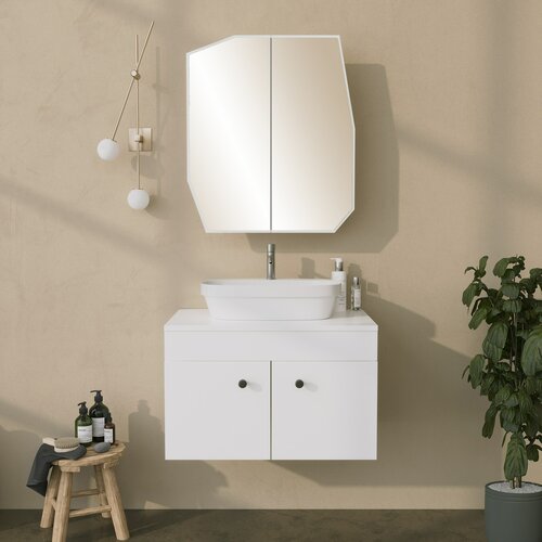 HANAH HOME quartz cabinet - white white bathroom cabinet Cene