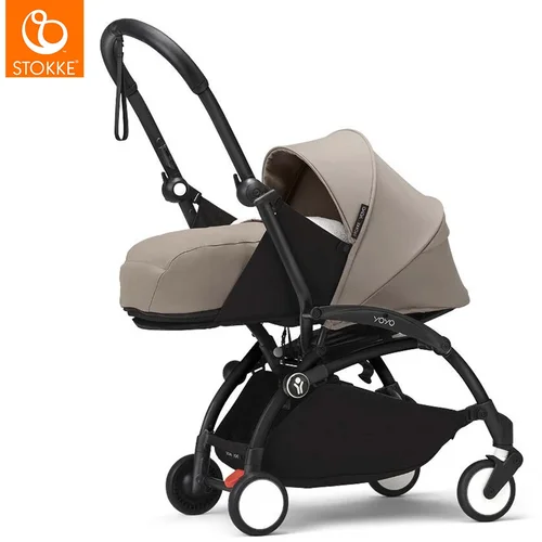 Stokke yoyo³ dječja kolica 0+ taupe (black frame)