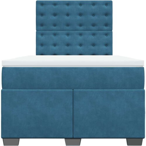 VidaXL Krevet s oprugama i madracem plavi 120 x 190 cm bar&amp;scaron;un Slike