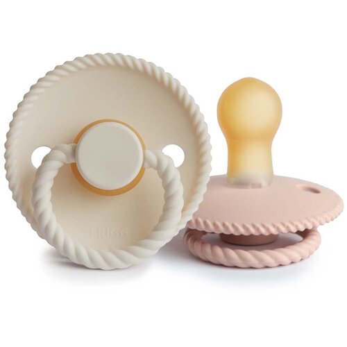 FRIGG® tolažilna duda rope natural rubber blush & cream Cene