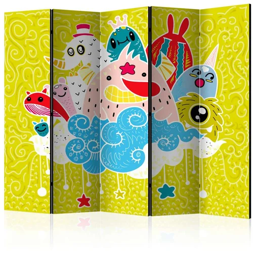  Paravan u 5 dijelova - Happy Creatures II [Room Dividers] 225x172