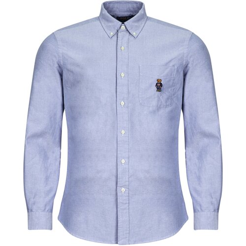 Polo Ralph Lauren CHEMISE COUPE DROITE EN OXFORD Plava Slike