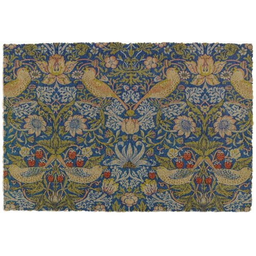 Artsy Doormats Predpražnik iz kokosovih vlaken 60x90 cm William Morris Strawberry Thief – Cene