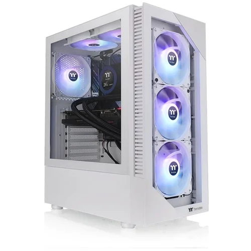 Thermaltake View 200 ARGB Snow Mid tower, tempered glass, 3x 120mm ARGB Lite fan