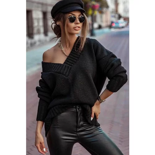 Madmext Sweater - Black - Oversize