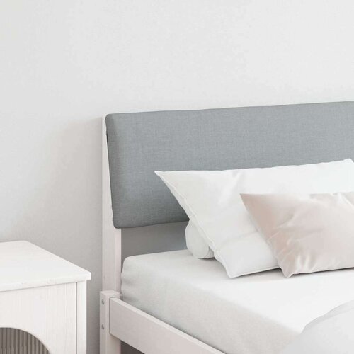 vidaXL Tapecirano vzglavje Svetlo siva 200 cm Masivno borovo les Cene