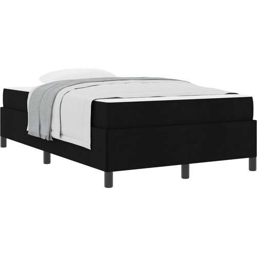 vidaXL Postelja z vzmetnico Črna 120 x 190 cm blago, (5000126040) Cene
